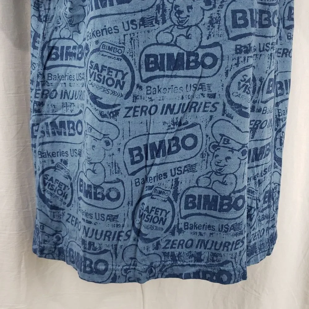 Bimbo Bakery Men's Medium Blue T-Shirt